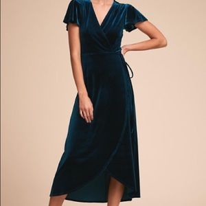 Velvet Wrap Dress